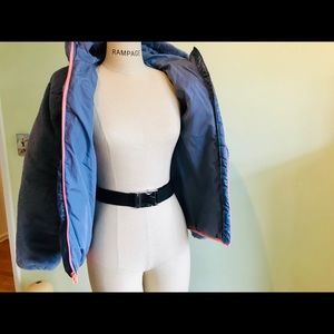 GAP Hooded Puffer Jacket blue youth XXL women XS/S